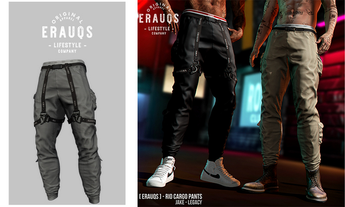 [ ERAUQS ] - Rio Cargo Pants - 15