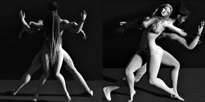 BB Poses Wrapped in Each Other Collection - Couple