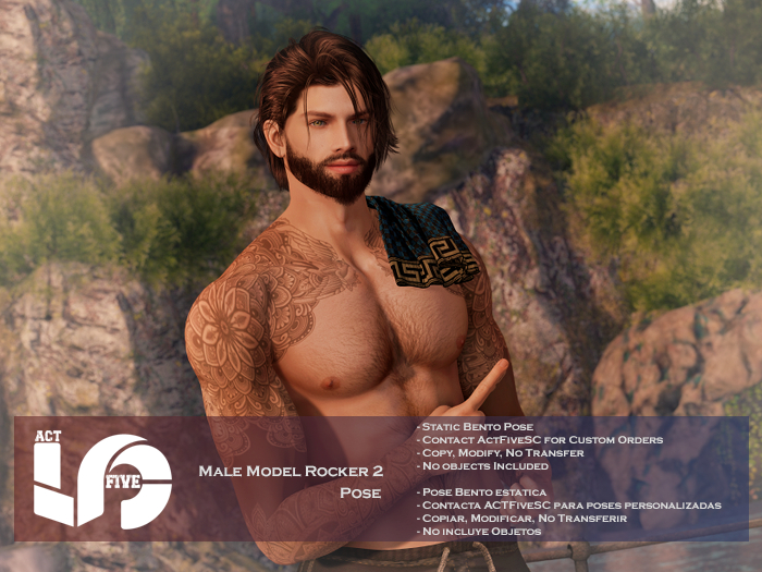 ACT5-793 Male Model Rocker 2 Pose BOXED