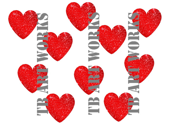 TB TINY Valentines Day Heart Poofer (add to Neck or Chest)