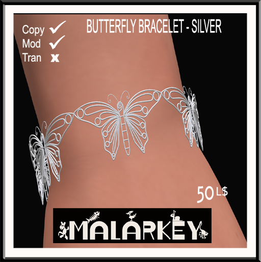 Butterfly Bracelet (silver)