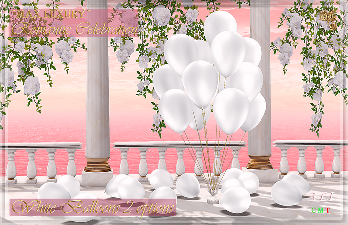 Max Luxury Romantic Celebration - White Balloons