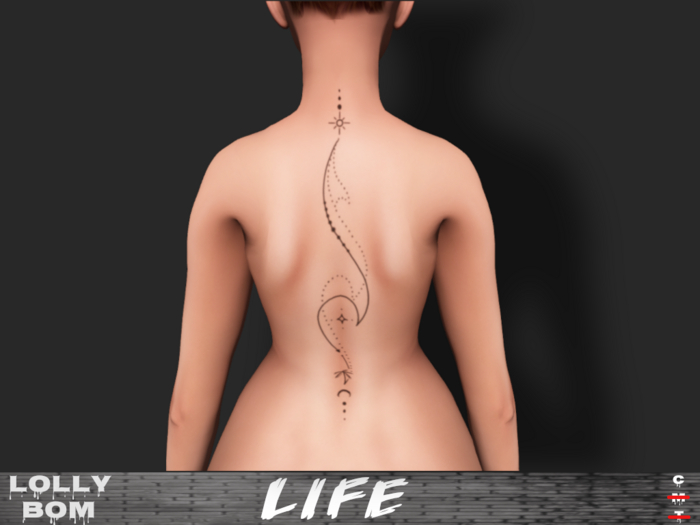 LOLLY's BOM things... [tattoo] Life (Back)