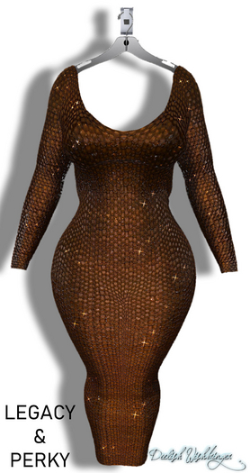 Sparkling Sequins Dress Legacy RUST