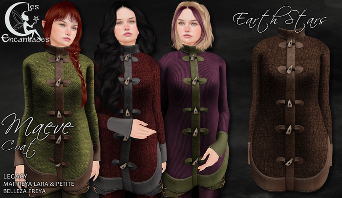 *LE* Maeve Coat Earth Stripes