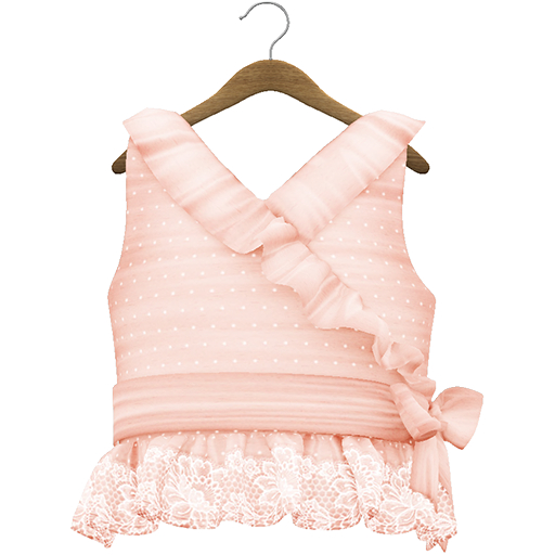 {Lula Belle} Britney Ruffle Top - Peach {boxed}