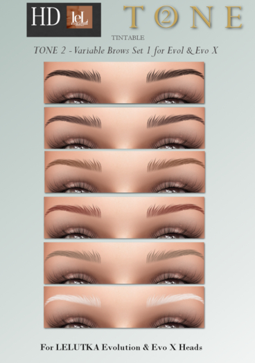 TONE 2 - Variable Brows Set 1 For Evo X & Evol (ADD)