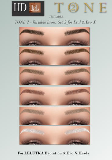 TONE 2 - Variable Brows Set 2 For Evo X & Evol (ADD)