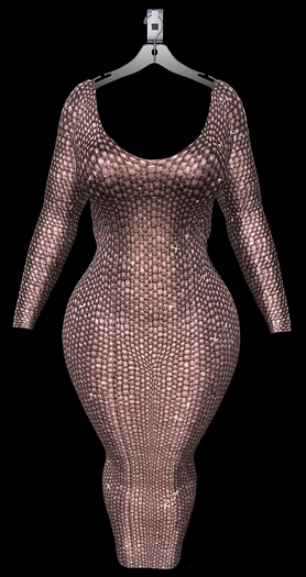 Sparkling Sequins Bodycon Dress SLINK ROSEGOLD