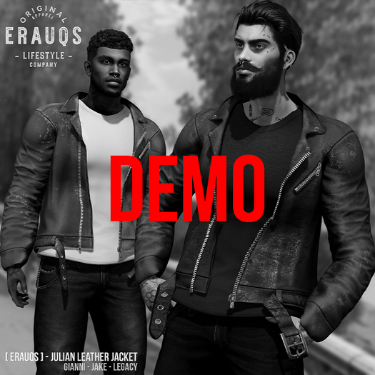 [ ERAUQS ] - Julian Leather Jacket - DEMO