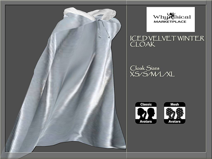 Iced Velvet Fur trimmed Cloak