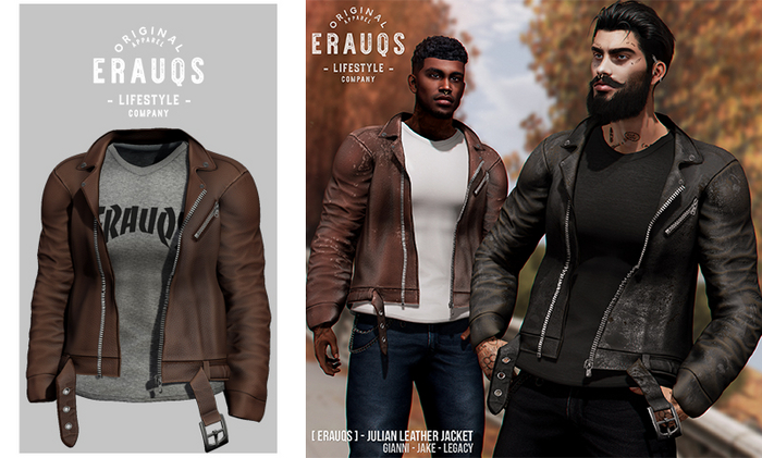 [ ERAUQS ] - Julian Leather Jacket - 02