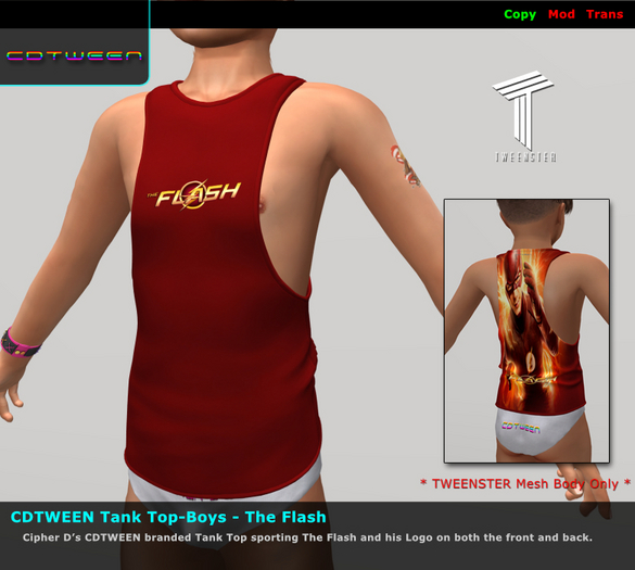 CDTWEEN Tank Top-Boys - The Flash (v1.0)