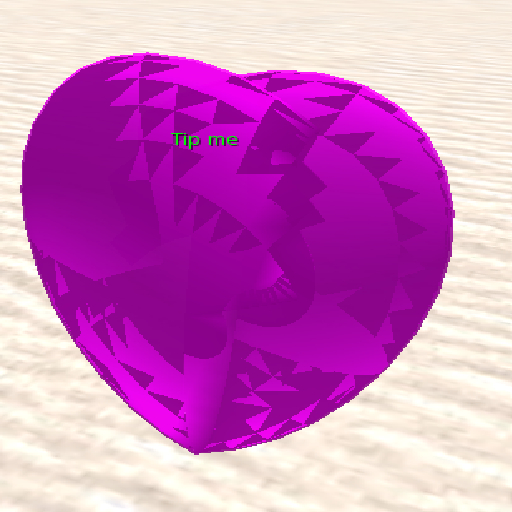 A Simple Heartshape split payment Tip Jar Mesh-Miss Falls Box