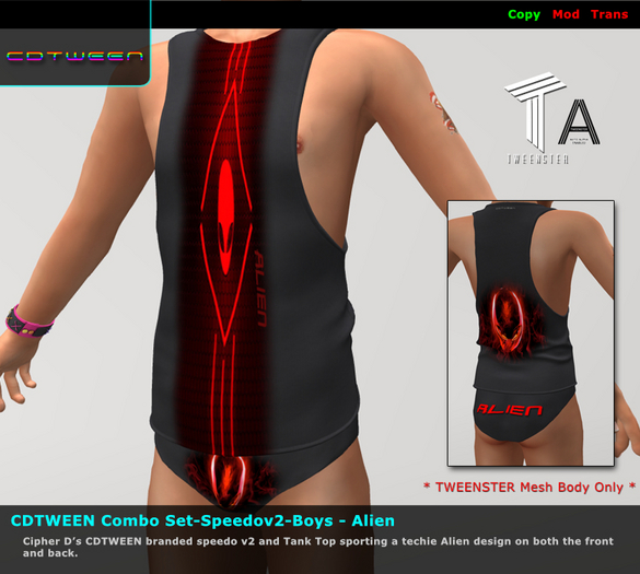 CDTWEEN Combo Set-Speedov2-Tank-Boys - Alien