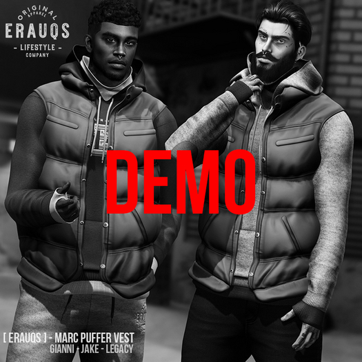[ ERAUQS ] - Marc Puffer Vest - DEMO