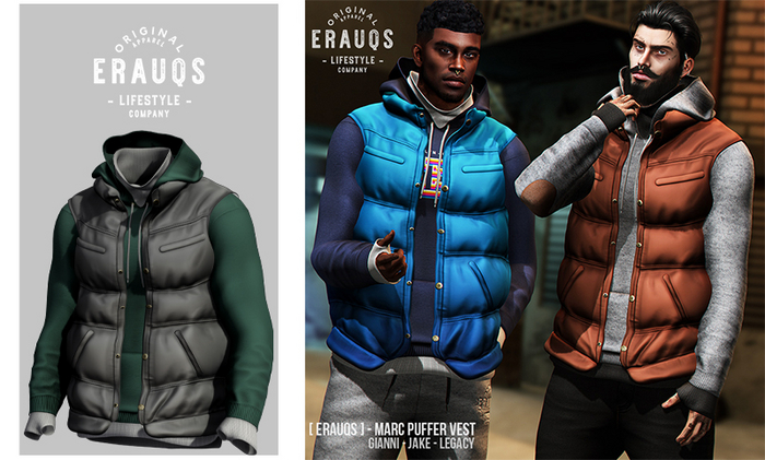 [ ERAUQS ] - Marc Puffer Vest - 10