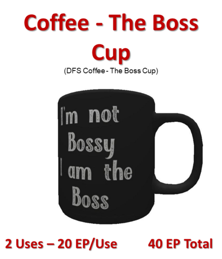DFS Coffee - The Boss Cup (DFS Texture Only)