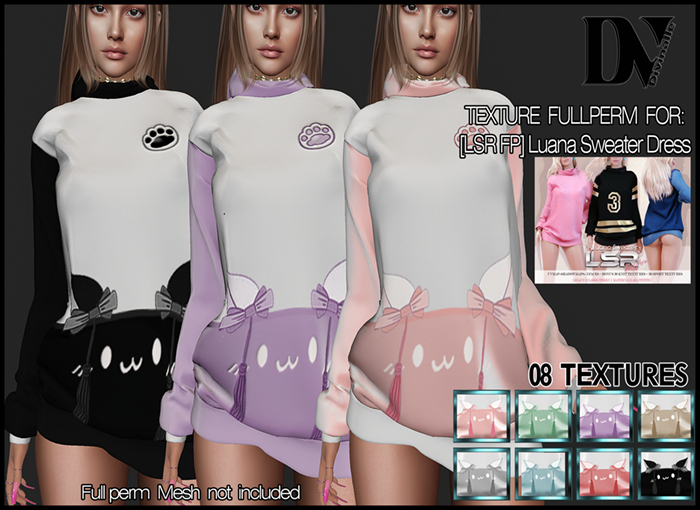 DV- [LSR FP] Luana Sweater Dress Full Perm