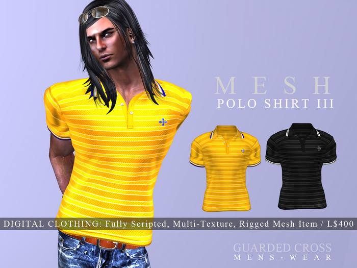 * Guarded Cross * Mesh Polo Shirt III