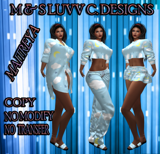 A102SLEEPY TIME {PJ} PAJAMAS MAITREYA (BOXED)