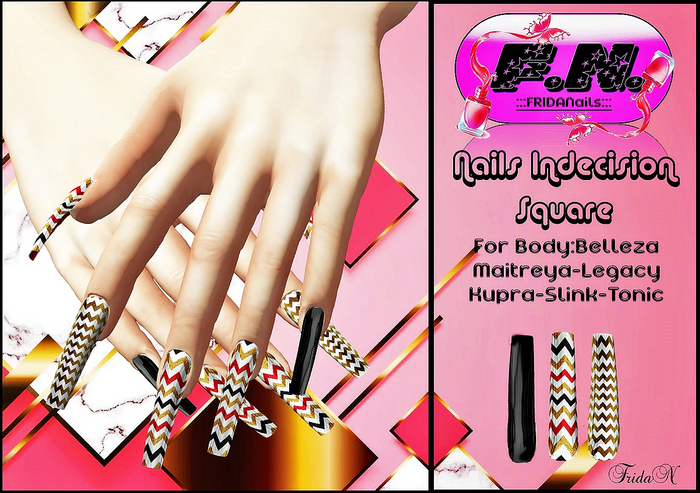 ::: FRIDA Nails ::: Square - Indecision (ADD ME)