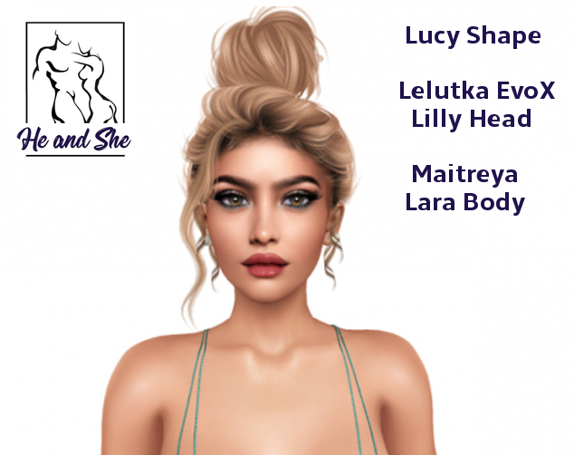 Lucy Shape For LeLutka EvoX LILLY Head 3.1 & Maitreya Lara Body BOM **** Special Promotional Sale Price Promo only 50L *