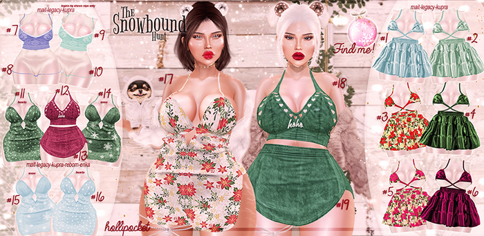 *HolliPocket* Snowbound Hunt Collection-ALL
