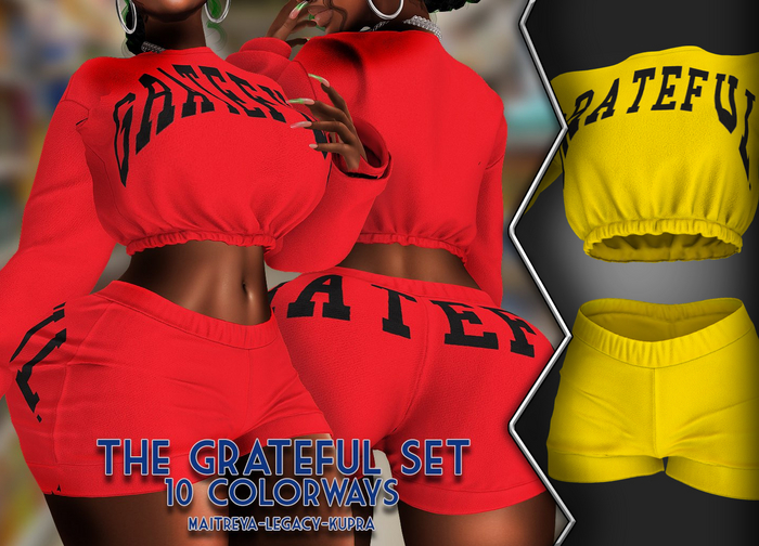 AxH - Grateful Yellow Cropped Sweater Set