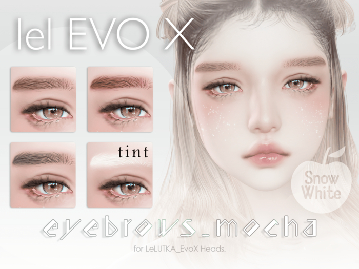 ::SnowWhite:: eyebrows_mocha_LeLUTKA_EvoX(demo)