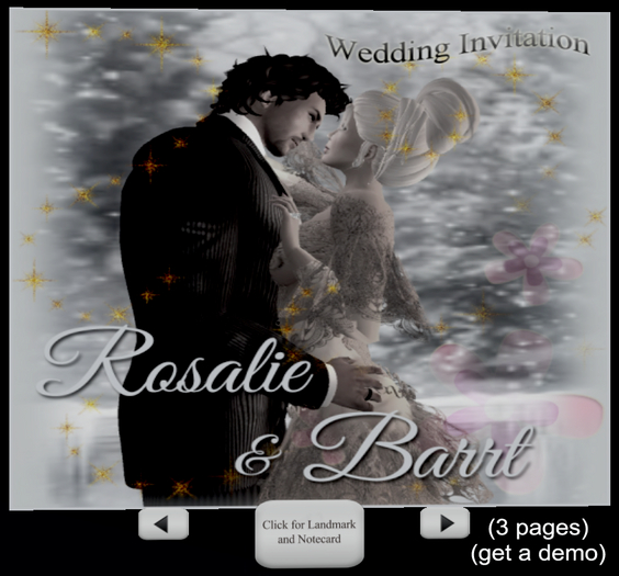 Wedding Invitation Wearable . 3 PAGES 