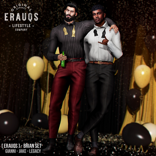 [ ERAUQS ] - Brian Shirt  - Fatpack
