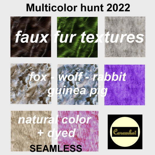 Multicolor hunt 2022 - faux fur textures