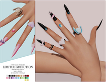 Limited Addiction - Hype Nails - Rings Set