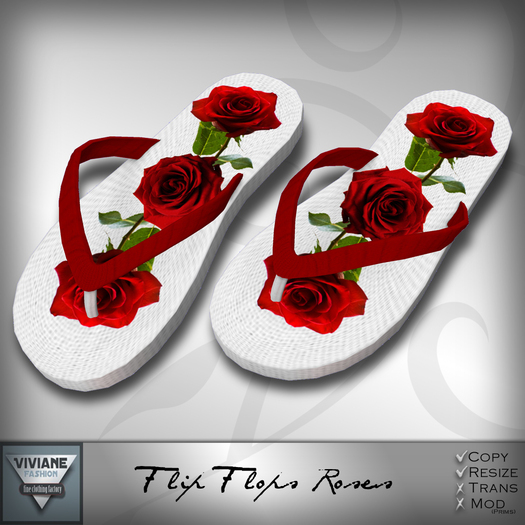 Viviane Fashion - Flip Flop Roses