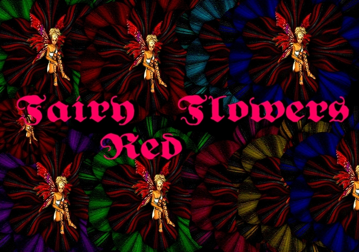 Fairy Flower Red  Pack - 9 Full Perm Textures