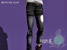 Destroyed Jean - Black