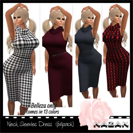 .::NC::. Neck Sleevless Dress  (fullpack) *Belleza*