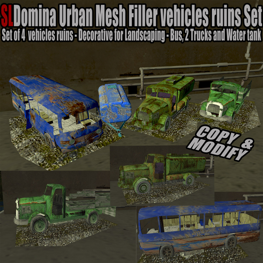 SLDomina Urban Vehicles ruins - Filler Building Copy/Modify