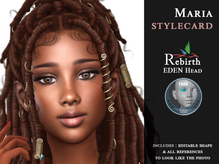 Maria Shape + Style card - REBIRTH Eden head