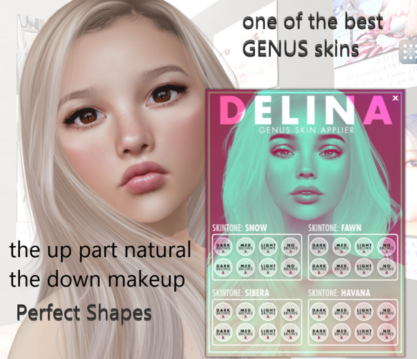 [PF] Delina <L.E. TONES> - GENUS Skin Applier #17 - RARE FATPACK 
