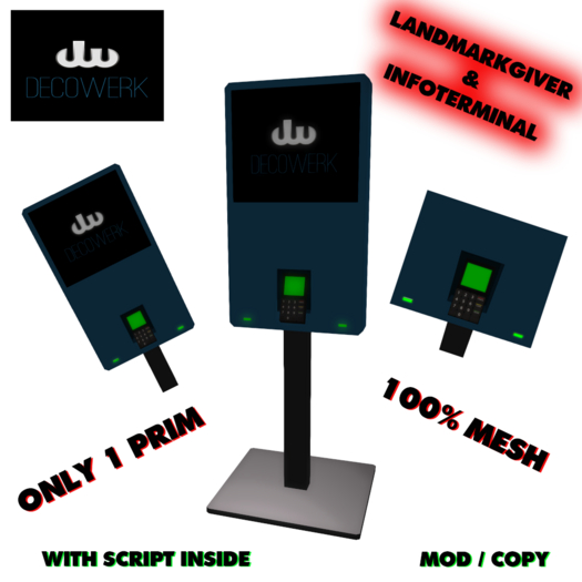 Second Life Marketplace - [dW] Landmarkgiver & Informationterminal