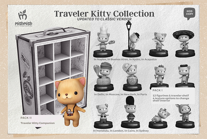 MishMish - Traveler Kitty Collection - Pack II [Boxed]