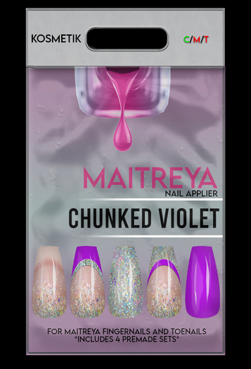 KOSMETIK Nail Applier // Chunked Violet MAITREYA
