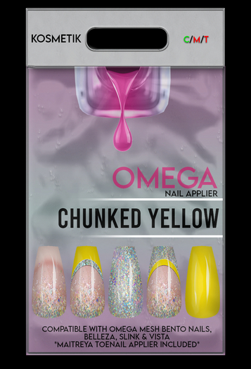KOSMETIK Nail Applier // Chunked Yellow OMEGA