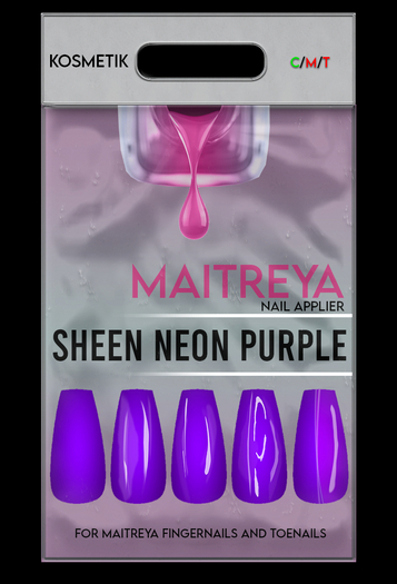 KOSMETIK Nail Applier // Sheen Neon Purple MAITREYA