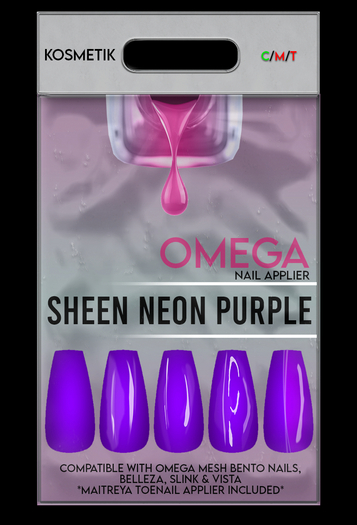 KOSMETIK Nail Applier // Sheen Neon Purple OMEGA