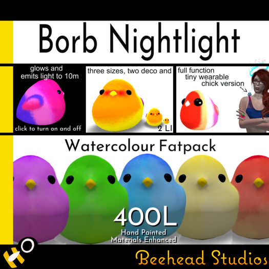 Watercolour Borb Pack