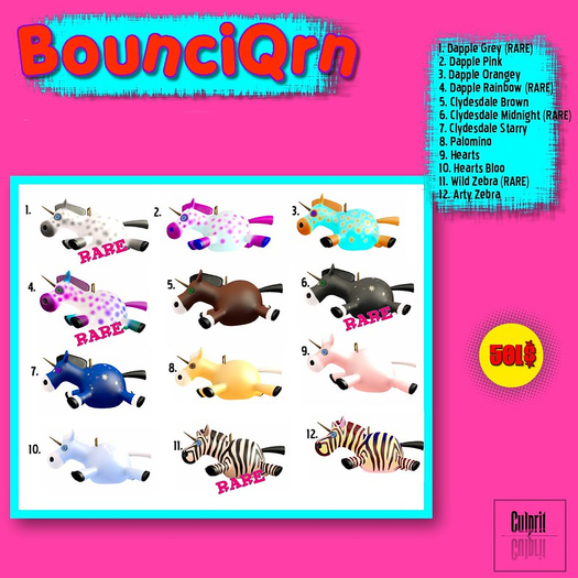 ***RARE*** Culprit BounciQrn Dapple Rainbow RARE