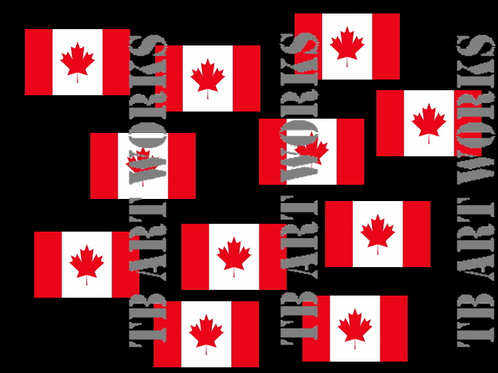 TB TINY Flag of Canada Poofer (add to Neck or Chest)